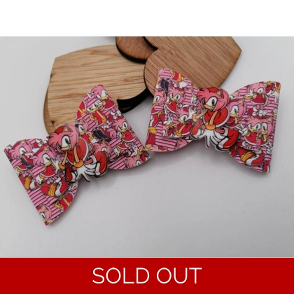 Sonic The Hedgehog Amy Hair Bow Set